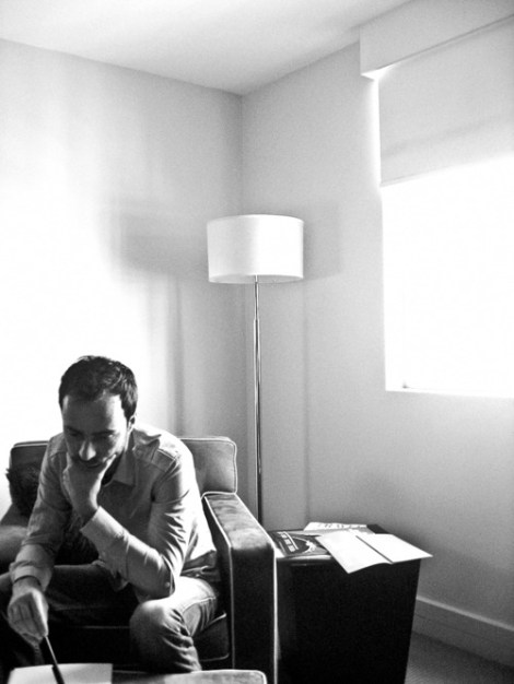 A candid portrait of James Mercer by photographer Sean Roche.