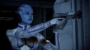 BOLD AND THE BLUE-TIFUL: An Asari member of your team, Liara T'Soni.