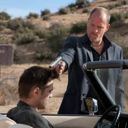 LIVING BY THE GUN: Farrell and Woody Harrelson.