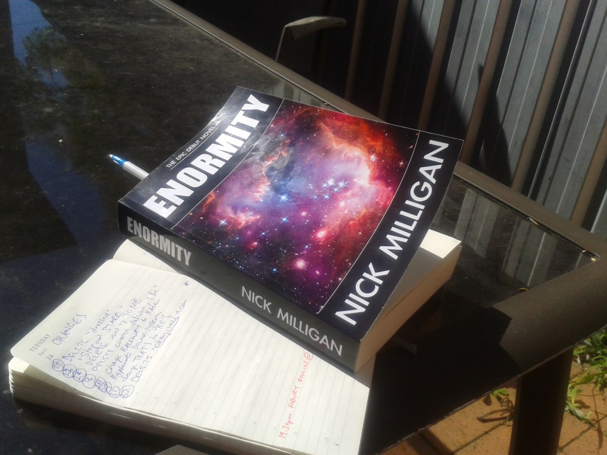 nick milligan enormity independent australian science fiction horror author